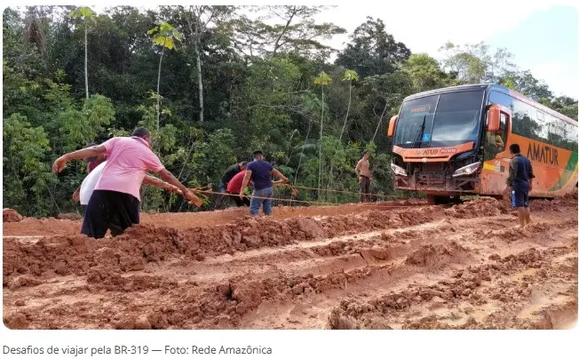 Justiça Federal suspende decisão que paralisava licitações para obras na BR-319 no Amazonas.