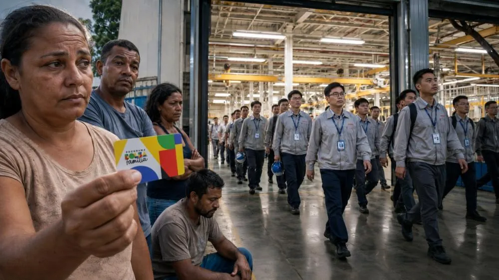 Enquanto milhões recebem Bolsa Família, chineses chegam aos milhares para trabalhar no Brasil