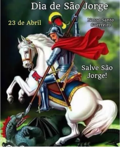 São Jorge é celebrado neste 23 de abril; Saiba mais sobre o “Santo Guerreiro”.